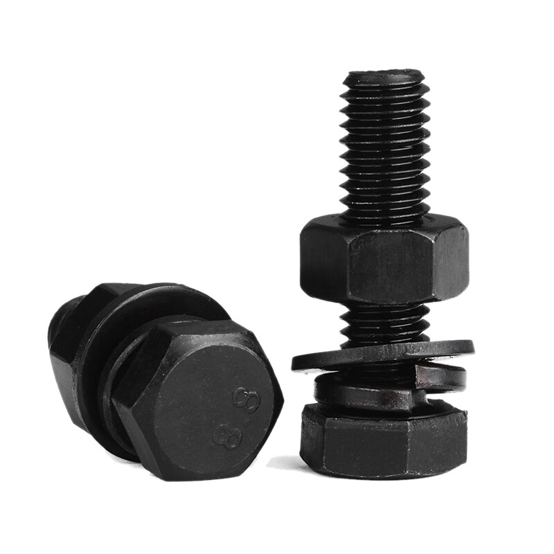 Jinggong (JINGGONG) 8.8 grade external hexagonal screw and nut set accessories, extended bolt M22M24M30M36 M36*150 half thread (1 set)