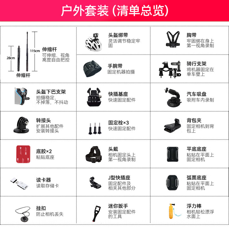 Shadowsmith adapts to DJI action5pro 4 3 cycling chest strap sports camera gopro12 13 ski chest fixed insta360 motorcycle bracket sports camera outdoor accessory bag