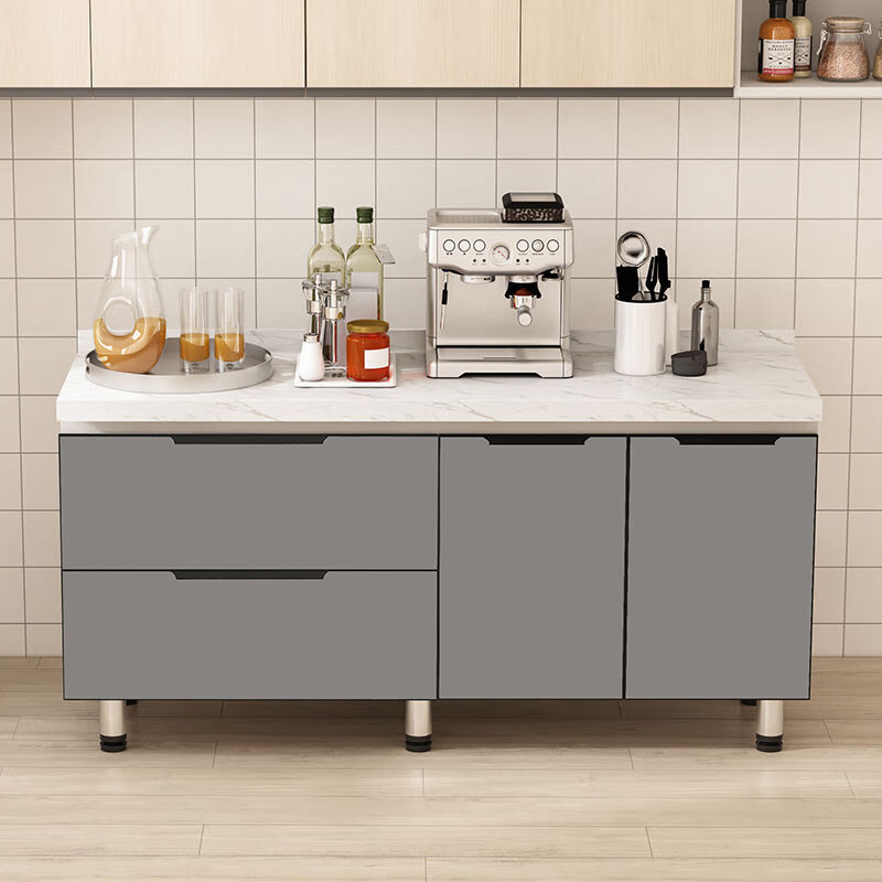 Simple cabinets marble slate countertop kitchen cabinets integrated stove home combination cabinet sink cabinet cupboard 1 point 8 door plane other styles contact customer