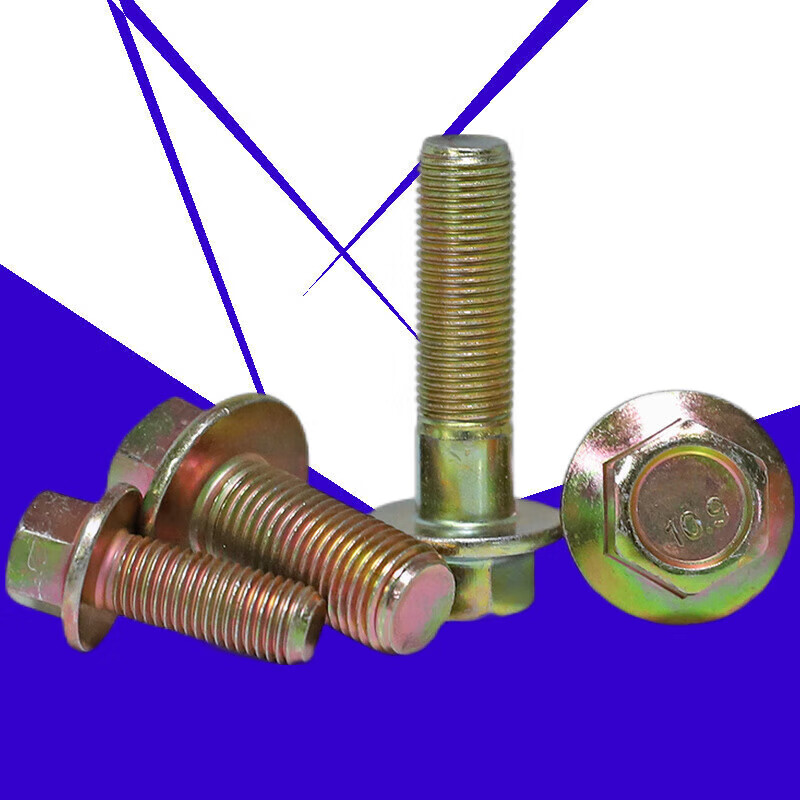 XMSJM10M12125 galvanized grade 88 high strength fine thread flange external hexagonal screws grade 109 flange bolts M10*1 point 25*165 pieces 8 points grade 8