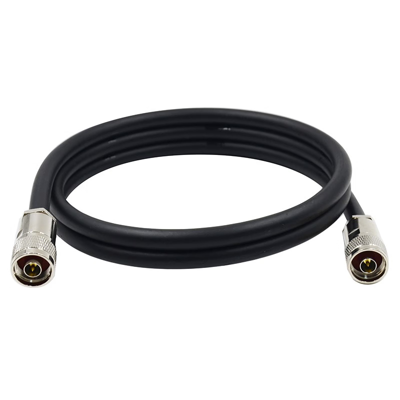 50-7 Feeder 7D-FB Low Loss Outdoor Coaxial Cable Base Station AP Gateway Connection WiFi Antenna Extension Cable 1.3 N Male-SMA Internal Needle 5m