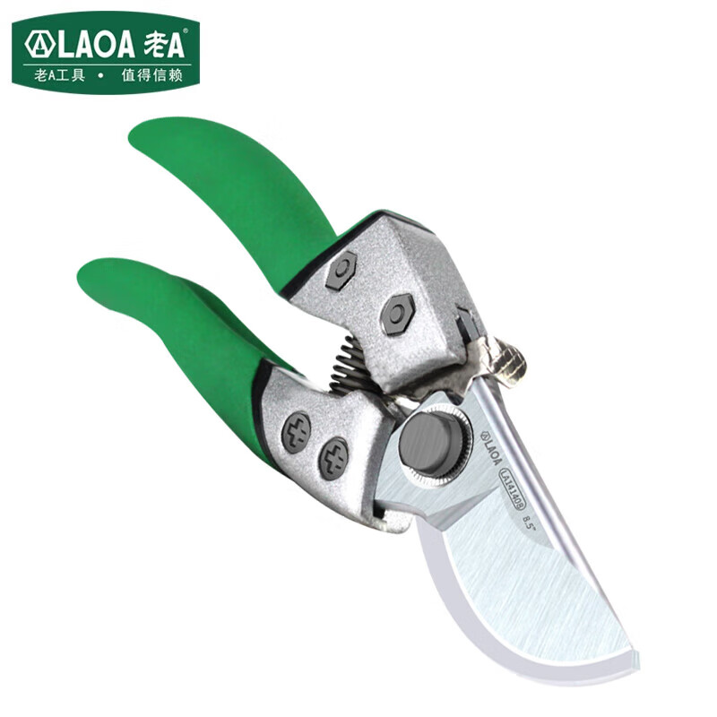 LAOA (LAOA) gardening scissors for gardeners to cut flower branches, pruning branches, scissors for fruit branches LA141408 8 pruning shears + bag
