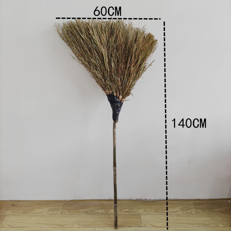 Customized bamboo broom outdoor splendens leafless large area factory workshop David sweeps the street golden branch bamboo broom