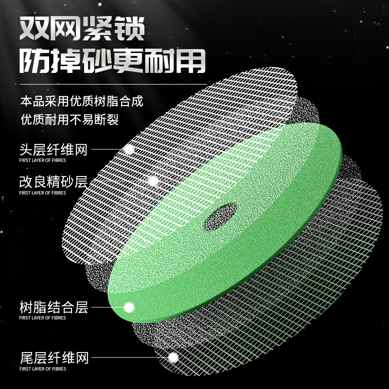 Delixi Electric cutting disc angle grinder 100 type metal cutting disc hand grinder grinding wheel polishing disc stainless steel cutting disc green sharp model 25 pieces in total