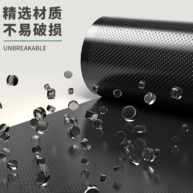 Hengyue Garbage Bag Large Thickened Home Kitchen Black Point Break Type Increased Commercial Office Property Storage 50x60 Flat Mouth Type 60*80CM (3 rolls, 45 pieces in total)