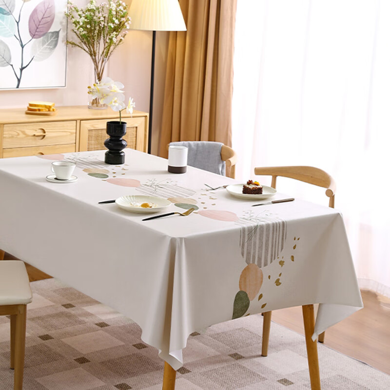Jianmeijia tablecloth dining table mat table protection mat waterproof and oil-proof no-wash 2025 new light luxury high-end rectangular pvc