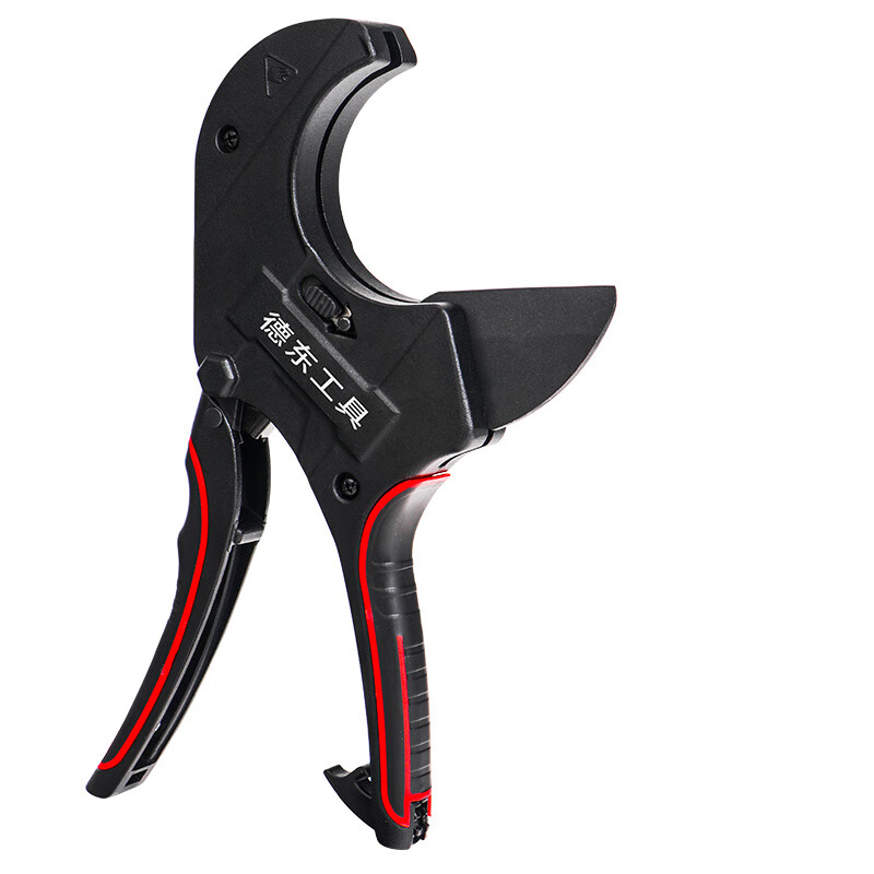 Dedong ppr water pipe scissors professional pipe cutter pvc pipe cutter pipe cutter wire pipe cutter pipe cutter hot melt pipe cutter Obsidian 75mm ratchet labor-saving model