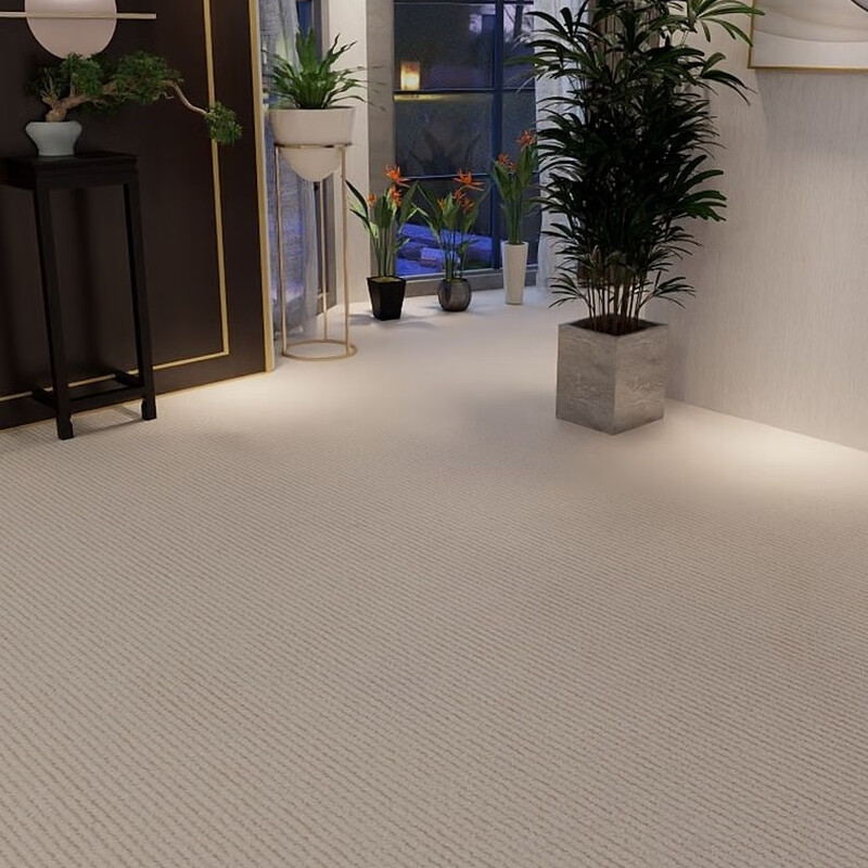 Carpet room, bedroom, living room, large area, fully covered office, TPE bottom, non-slip, soundproof, stain-resistant, cuttable carpet, smoke gray pinstripe, non-slip TPE thickened, customized size, contact customer service (no return or exchange)