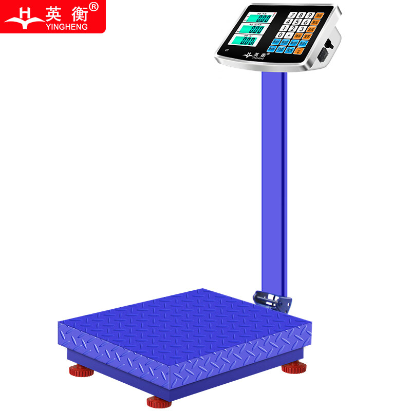 Yingheng high-precision electronic scale, precision platform scale, industrial and commercial vegetable selling electronic scale, price-receiving scale, 300kg