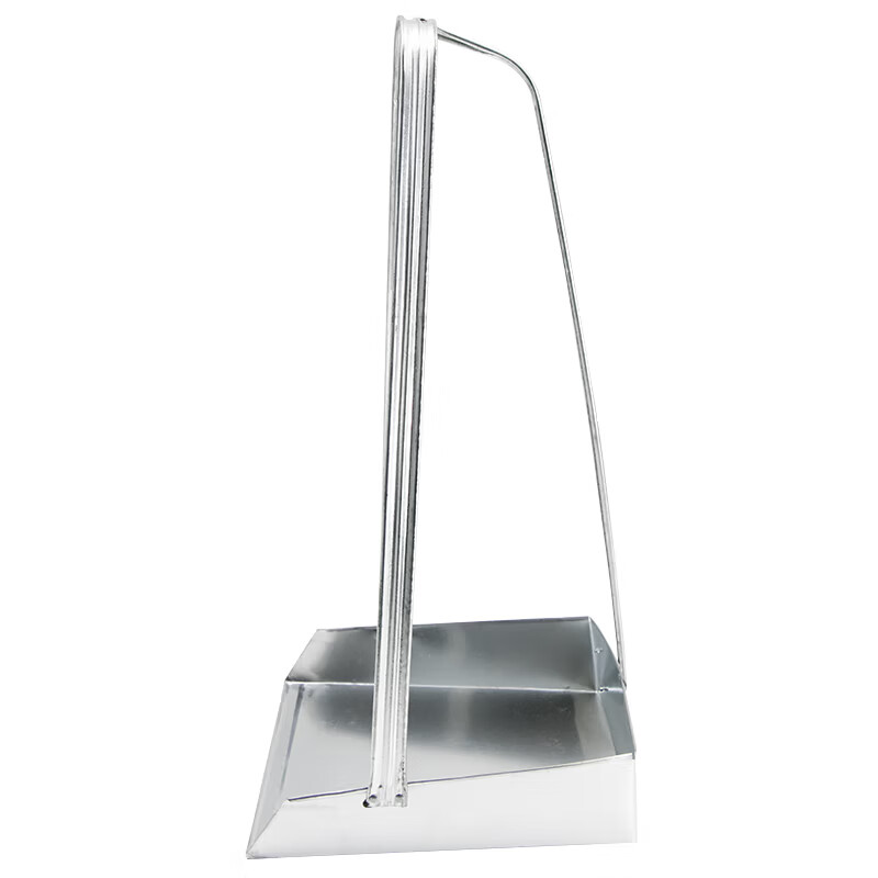 Wenstan large iron dustpan 60cm high 10 pcs/piece, large iron dustpan for garbage, iron scraper, sanitation flat handle garbage bucket WL-109