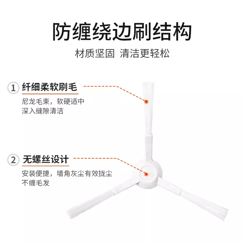 LEVENGER compatible with Xiaomi Mijia no-wash sweeping and mopping robot 2 accessories C101 sweeper filter element side brush roller brush mop rag dust bag cleaning fluid consumables accessories trial set 9-piece set (1 goose head brush + 1 trial pack included)