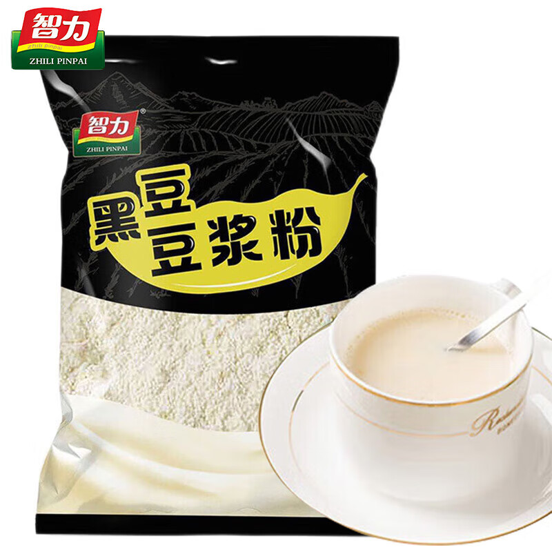 Intelligence Original/Black Bean Soy Milk Powder 500g Bulk Large Packaging Breakfast Nutritious Meal Replacement Drink Instant Commercial 1 Bag Each Original 1 Bag + Black Bean 1 Bag