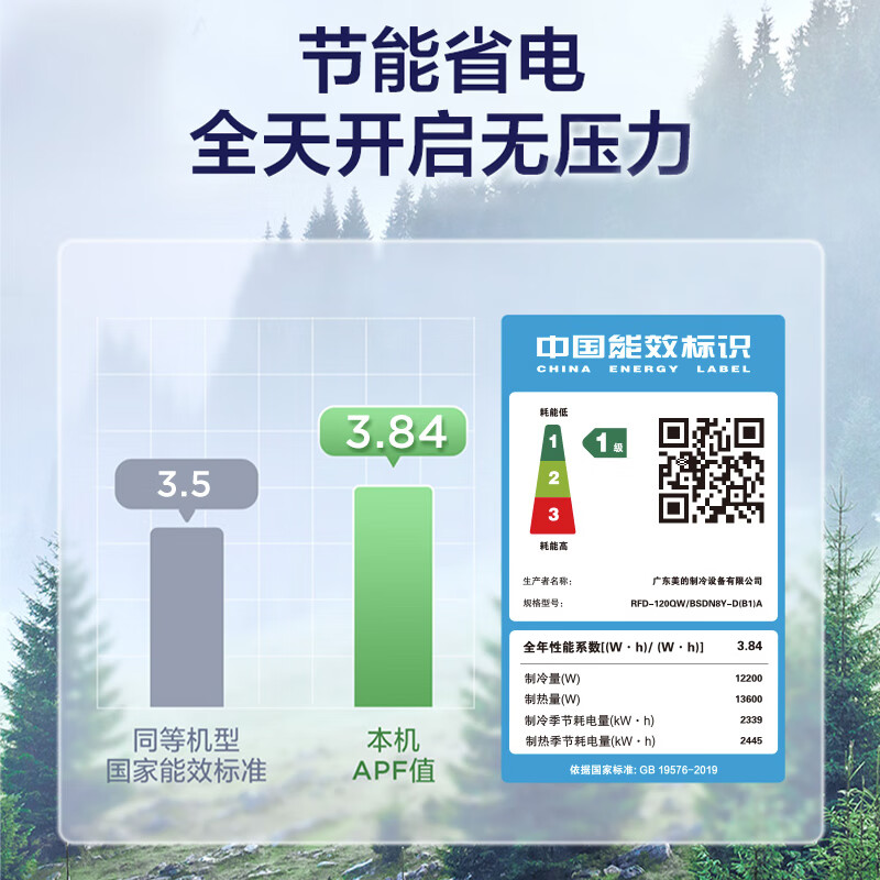 Midea ceiling air conditioner 5 hp ceiling air conditioner 5 hp 3 hp embedded windless ceiling unit commercial central air conditioner patio unit cooling and heating new energy efficiency office store use 5 hp first-class energy efficiency variable frequency heating and cooling 380V