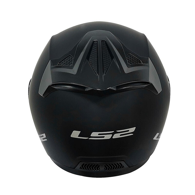 LS2 new motorcycle helmet quarter helmet electric moped four seasons large tail large size men and women half helmet OF608 matte black 4XL (recommended 63-64CM)