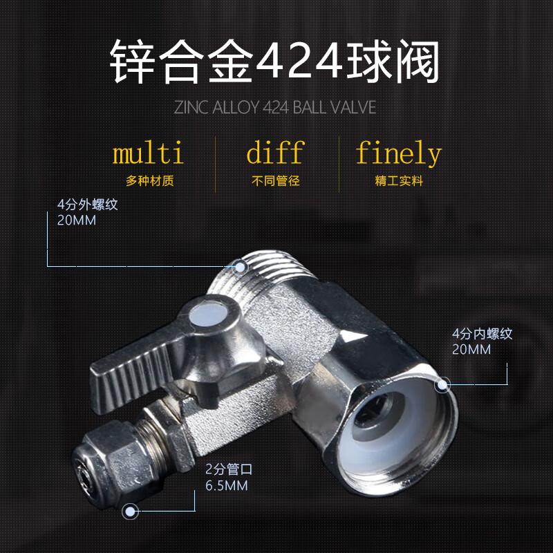 Whalewanhui universal water purifier accessories one-piece water inlet tee 4-point to 2-point PE pipe integrated three-way water purification equipment adapter W501