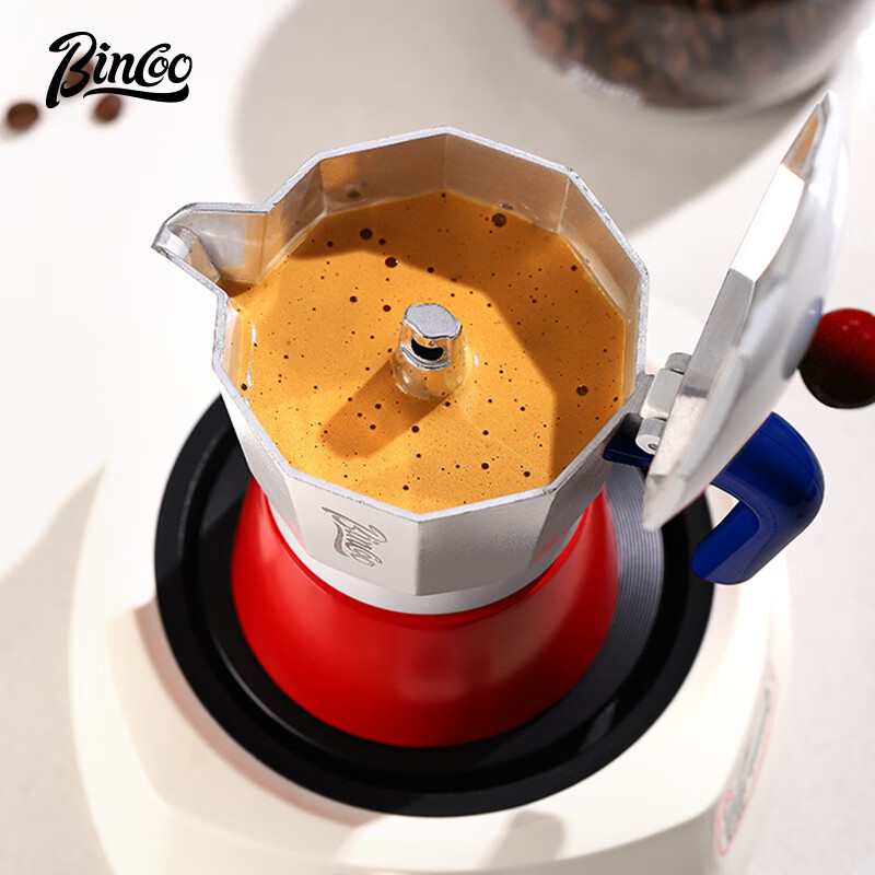 Bincoo Coffee Moka Pot Home Italian-style Coffee Pot Concentrated Extraction Small Electric Stove Hand-brewed Coffee Pot Set Three Cups Mocha Set-Classic Four-piece Set