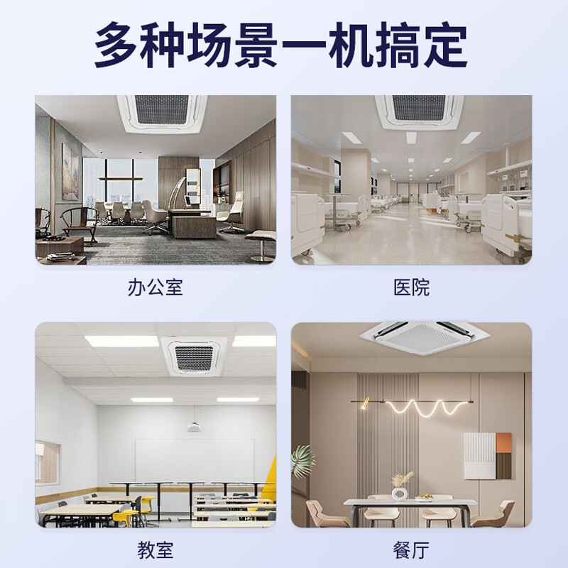 Skyworth central air-conditioning ceiling unit with 3 HP first-class energy efficiency variable frequency heating and cooling one-to-one commercial embedded ceiling unit with new energy efficiency with 3 HP second-level frequency conversion - 360 surround air outlet