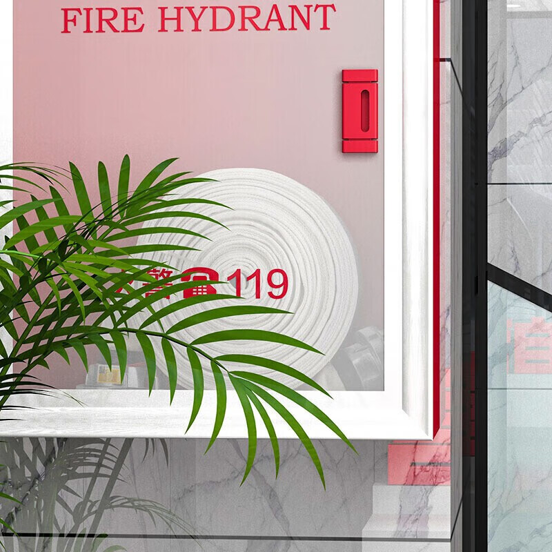 Yuanbang Fire Hose 8-65-20 National Standard Thickened Type 8 65mm Fire Hose 2.5 Inch Fire Water Hose for Irrigation and Watering 20 Meters (Hose + Connector)