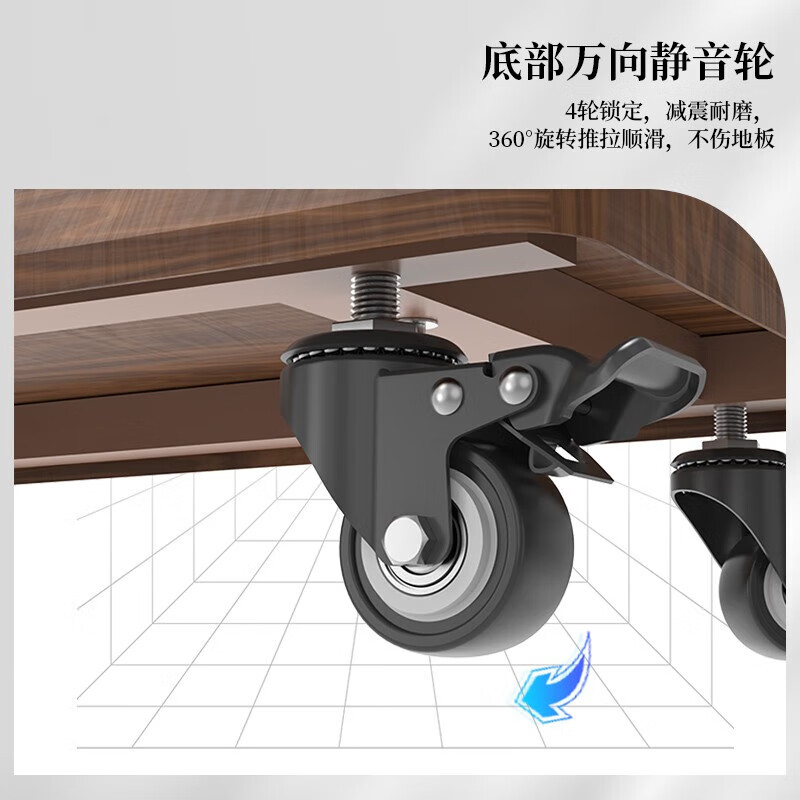 ProPre mobile TV stand (32-100 inches) floor-standing TV cart video conferencing large-screen monitor TV hanger removable TV shelf 32-75 inches home and business dual-use audio-visual double tray