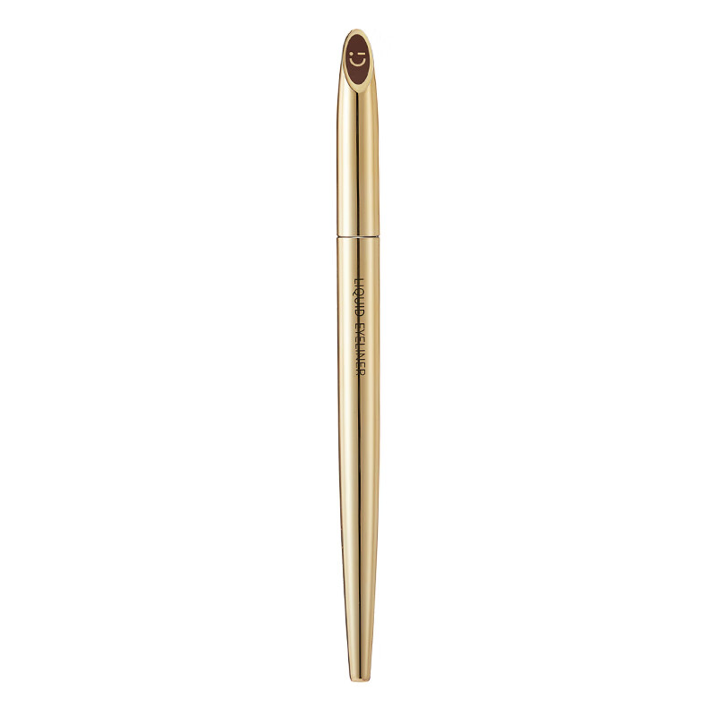 MINISO 0.01 mm small gold tube fine long-lasting liquid eyeliner pen eyeliner long-lasting waterproof cold tea brown * 2 pieces