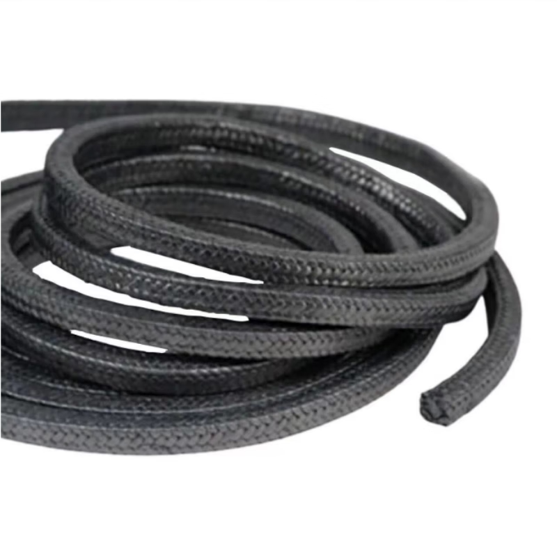 Sennaide graphite packing wire reinforced wear-resistant, high temperature and high pressure resistant flexible graphite nickel wire valve packing rope 12*12mm one meter (Grade A)