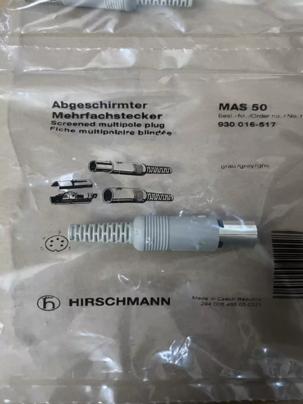 German Lumberg Industrial Signal Connector Compact/Digital Input Module White