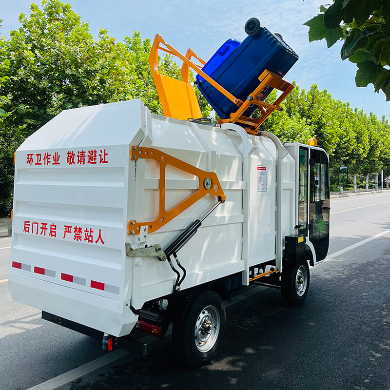 New energy garbage collection and transport truck, electric hanging bucket garbage truck, transfer, self-loading and dumping, compression cleaning truck, property, township, factory, sanitation garbage removal truck, hanging bucket garbage truck deposit