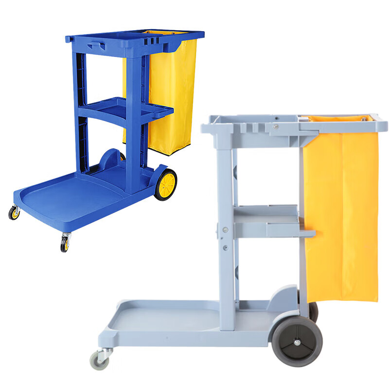 BAIYUN CLEANING AF08170B gray trolley shopping mall property cleaning hotel tools garbage truck guest room cleaning cart multi-purpose trolley