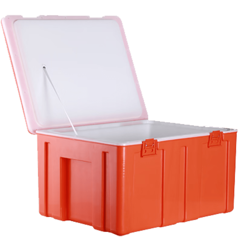 60L Insulated Refrigerator Commercial Food Steamed Buns Rice Takeaway Food Delivery Large Stall Vehicle Mounted Plastic Ice Pack 60L Thickened Clip Style Blue