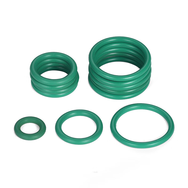 Jinggong (JINGGONG) fluorine rubber O-ring high temperature resistant sealing ring green o-type rubber gasket wire diameter 1.5/2/2.4/3.1-5mm outer diameter 6*1mm (20 pieces) fluorine rubber o-ring