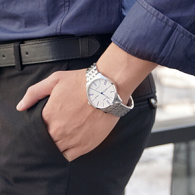 CITIZEN mechanical movement business casual simple classic waterproof men's watch NH8350-59B