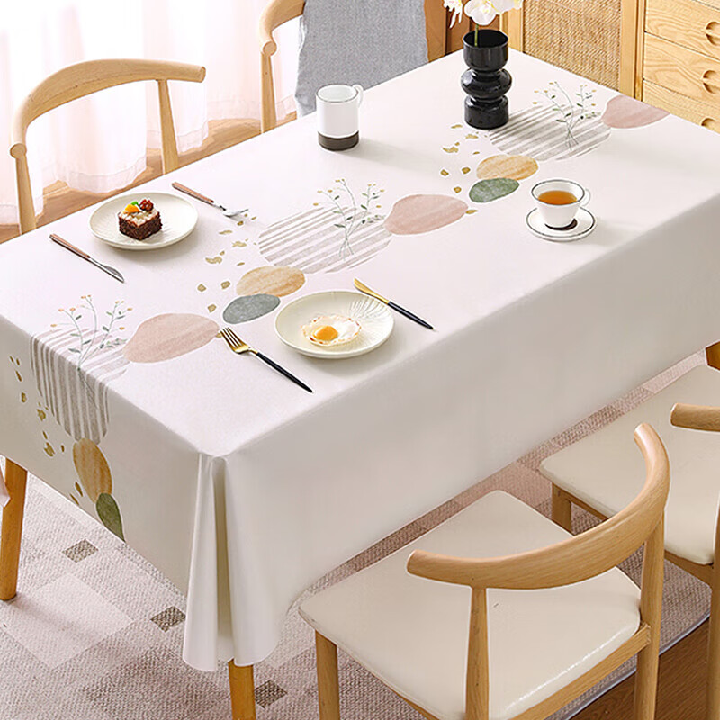 Jianmeijia tablecloth dining table mat table protection mat waterproof and oil-proof no-wash 2025 new light luxury high-end rectangular pvc