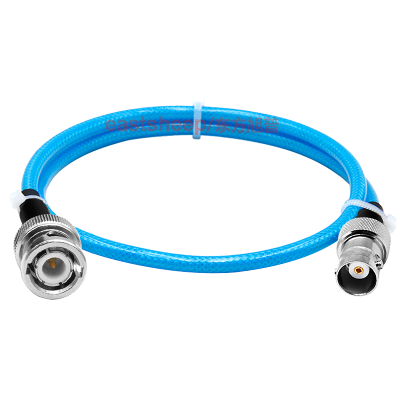 Dongfang Xupu double-layer silver-plated RF connection cable BNC male to female flexible cable blue RG142-BNC-JK blue RG142-BNC-JK 10m