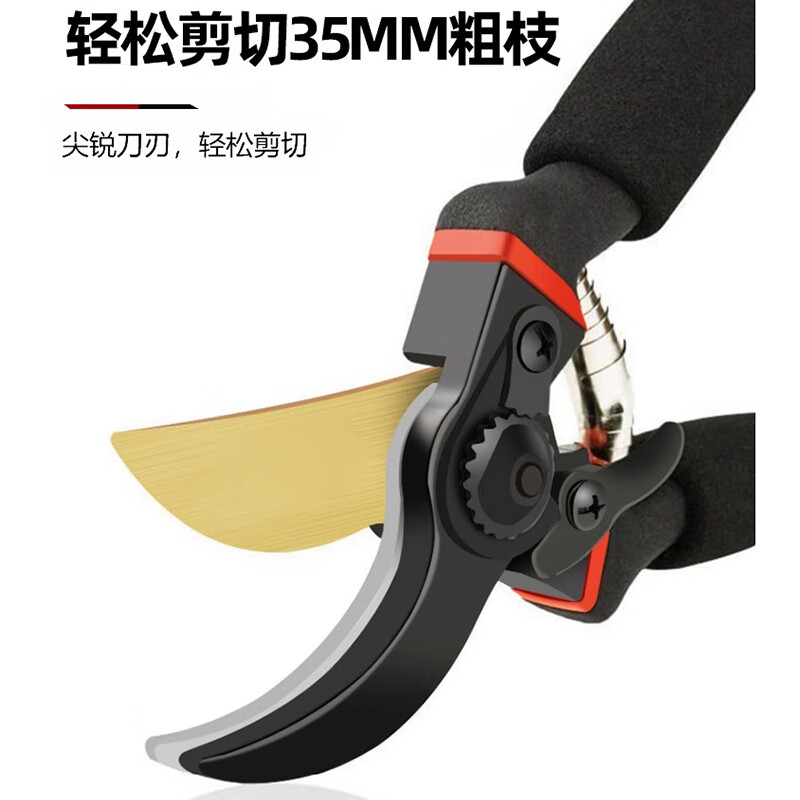 Pruning shears, gardening scissors, special scissors for cutting branches, garden pruning, fruit tree pruning, flower pruning shears A, anti-rust K5 blade)