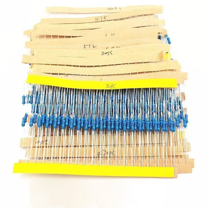 1/4W metal film resistor package repair common electronic components accuracy 1% direct plug electronic components five color ring resistor metal film resistor package 30 types
