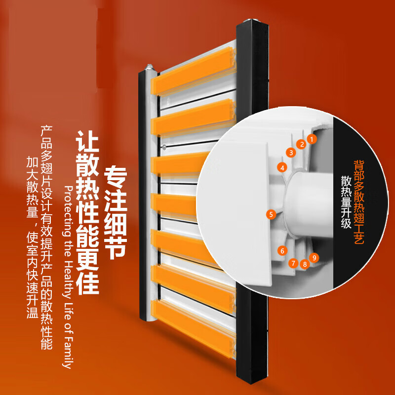 Aluminum composite basket bathroom radiator art radiator painted basket bathroom radiator violent bear (720400)