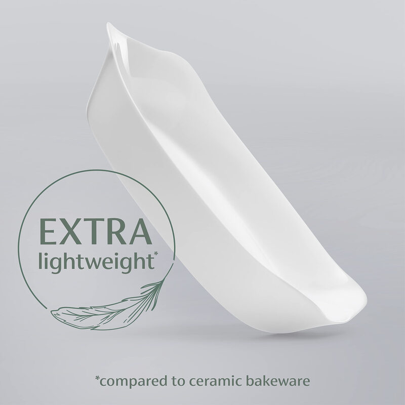 Rubbermaid 8-piece baking glass baking pan set, high temperature resistant to 550 degrees, microwaveable and stackable