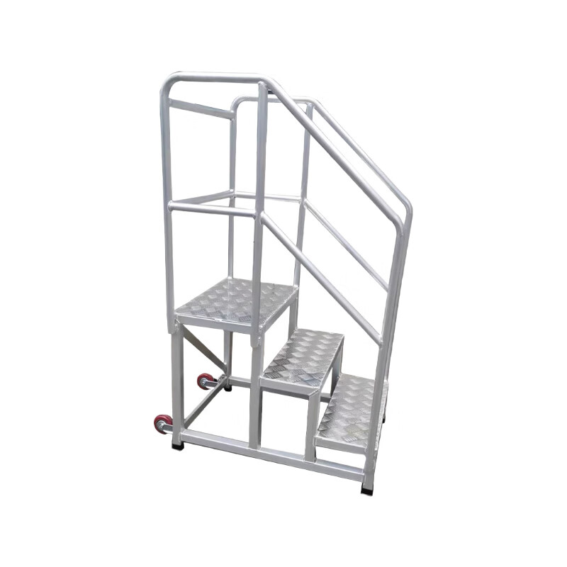Linde industrial aluminum step ladder, total height 2.5M (platform 1.4m + 1.1m fence) delivery time 12 days