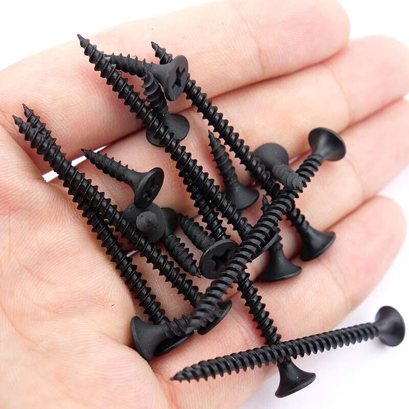 Bingyu BYW-600 Blackened Wall Panel Wood Screws Cross Flat Head Nails M3.5*30mm (500 pcs/pack)