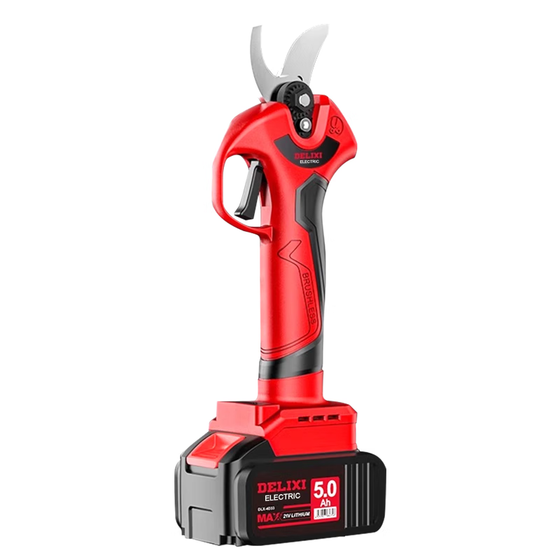Delixi electric pruning scissors, special for pruning fruit trees, lithium battery electric scissors, 2.0Ah, professional high configuration, 1 battery, 1 charge, no blades included