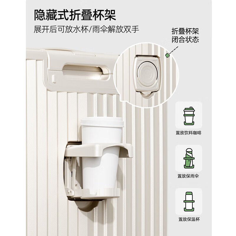 Semir suitcase, men's zippered trolley case, thickened and sturdy password case, student school suitcase, female boarding case, leather case, black - anti-collision corners 24 inches - recommended for medium and short distances, checked luggage required