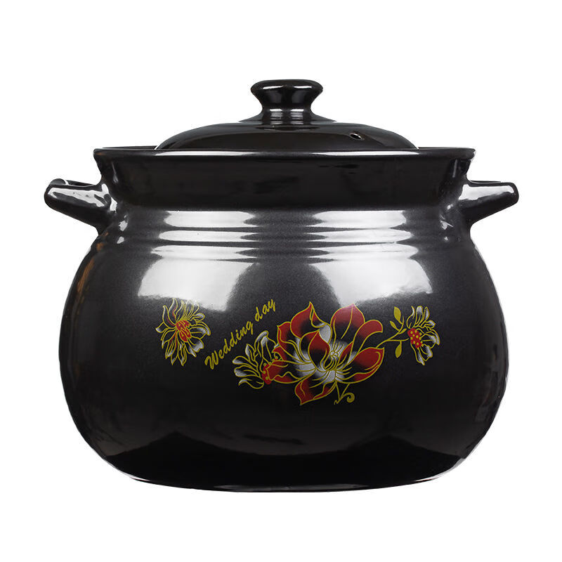 Large capacity casserole soup pot stew pot gas stove special soup casserole stone pot dry burning will not crack dry burning model ten years warranty suitable for 8-11 people 9L