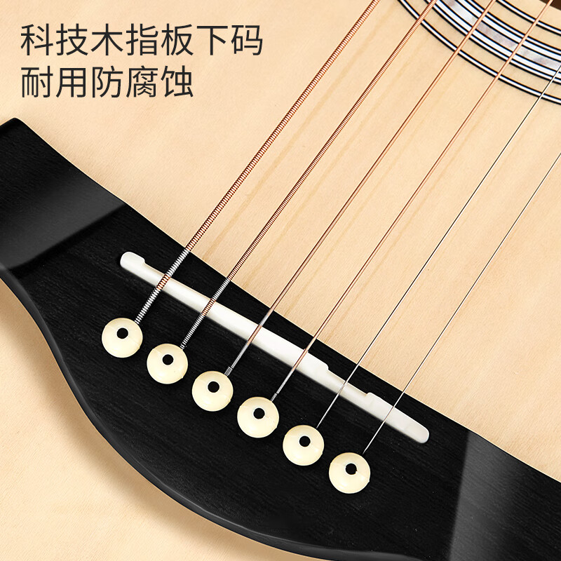 Lovebird Guitar Folk Guitar 40-inch Beginner Beginner's Entry Guitar Black