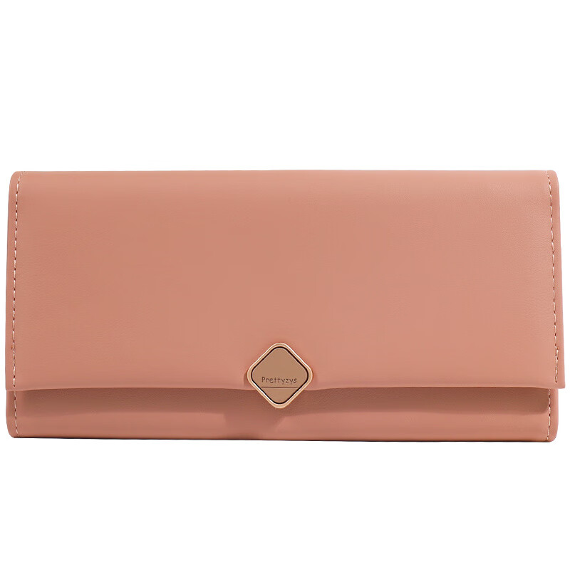 Kangaroo (KANGAROO) long wallet women's fashionable and exquisite women's clutch 2025 new large capacity coin purse card holder for women pink