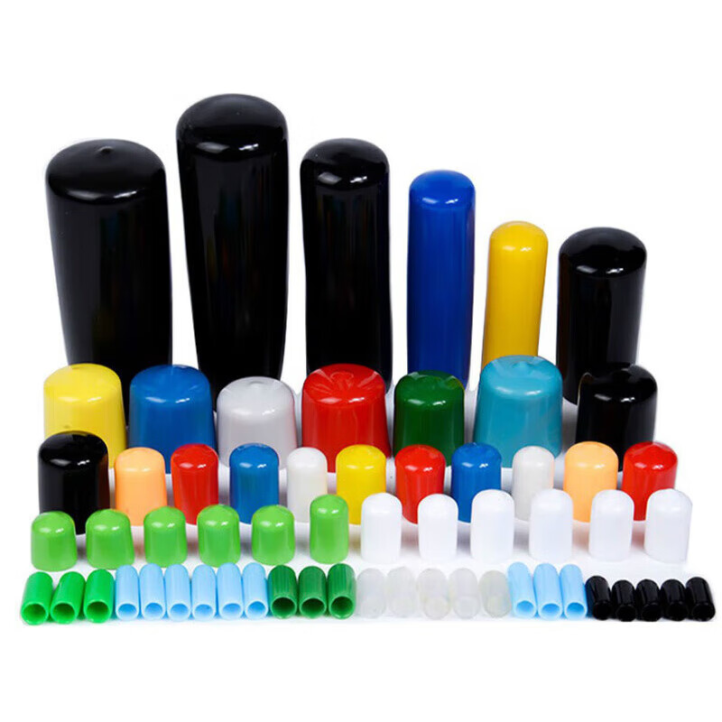 Jipindi customized rubber sleeve plastic steel pipe protective sleeve cap rubber sleeve wire head rubber cap screw plug thread protection inner diameter 3.5mm (10000 price)