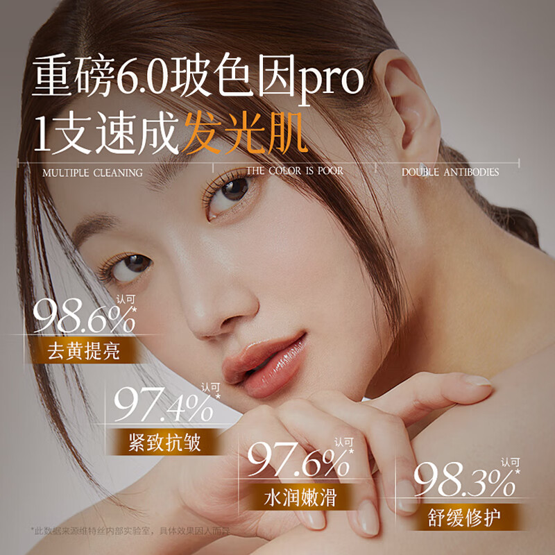 Korean herbal grain whitening, hydrating and moisturizing second-throw serum, anti-oxidant, dark spots, dullness, yellowing, brightening, firming, anti-aging and anti-aging for women