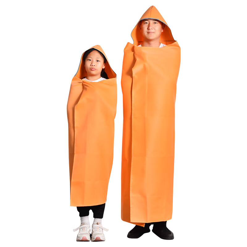 Fireproof cloak fire escape high-rise household self-rescue fireproof clothing high temperature resistant flame retardant fire blanket fireproof cloak adult silicone fireproof clothing fire escape cloak 1.2m 1.6m