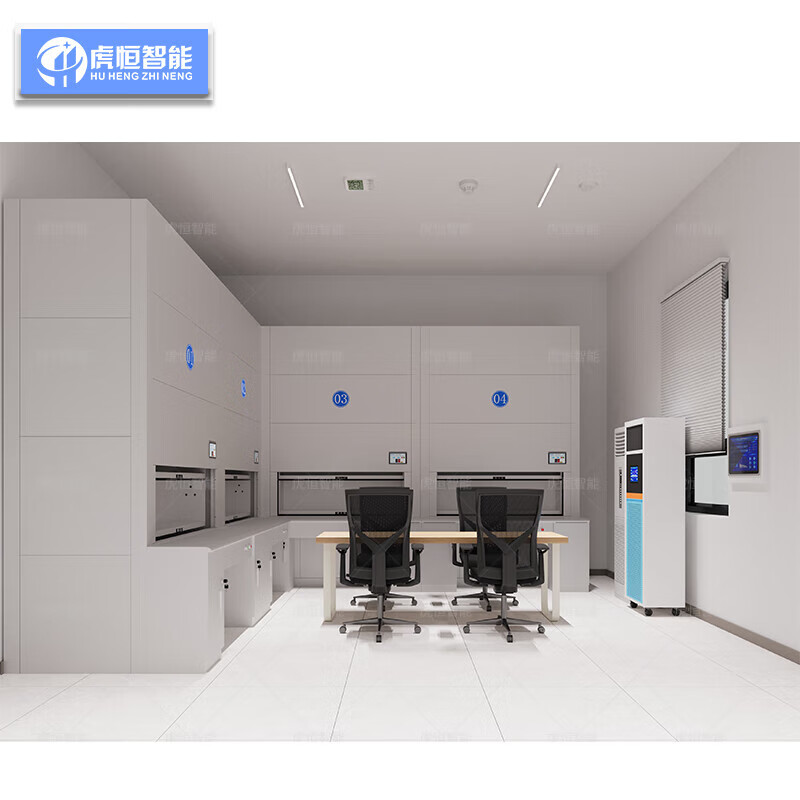 Huheng Intelligent filing cabinet, intelligent rotary cabinet, automatic layer selection, file cabinet, document cabinet, voucher cabinet, dense cabinet, positioning to layer (adapted to Kirin system) 1800X1290X2950