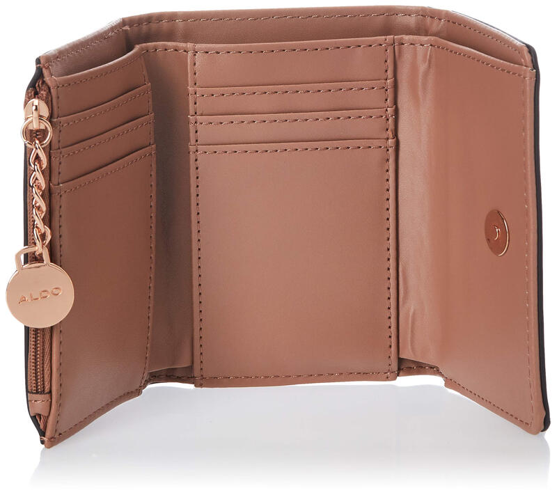 ALDO women's dark pink wallet, lightweight and multifunctional, card holder, clutch, can be held in a bag, practical for daily commuting, dark pink, one size fits all