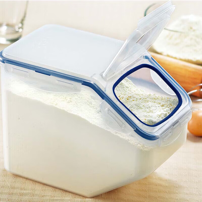 LOCK&LOCK kitchen plastic grain storage rice box, grain moisture-proof and insect-proof fresh-keeping storage container set of two (5L*2)